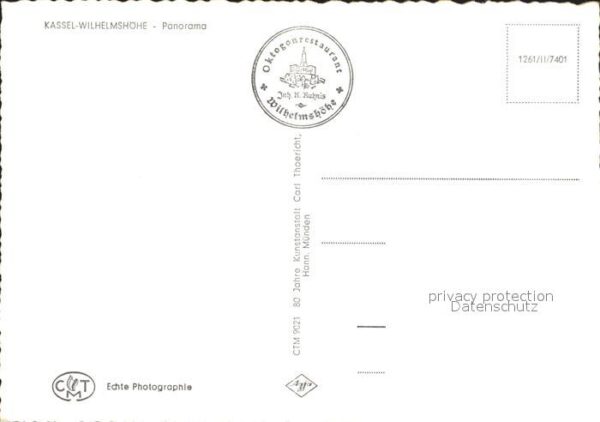 Wilhelmshoehe Kassel Oktogon Restaurant Fliegeraufnahme – Bild 2