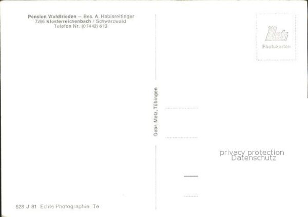 Klosterreichenbach Pension Waldfrieden – Bild 2