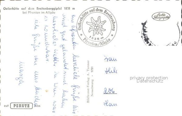 Pfronten Hochalm Ostlerhütte Liegeplatz Hochalpe – Bild 2