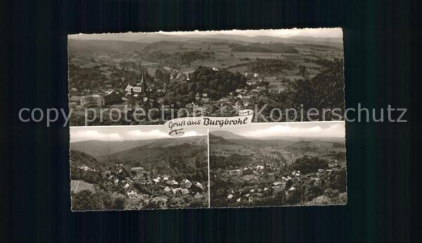 Burgbrohl Panorama mit Teilansichten