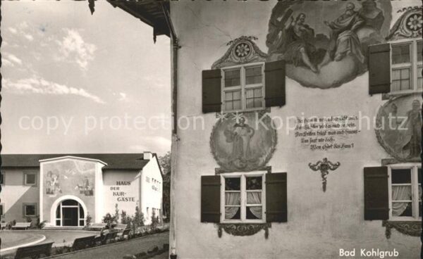 Bad Kohlgrub Haus der Gäste Wandfresken am Haus Zum
