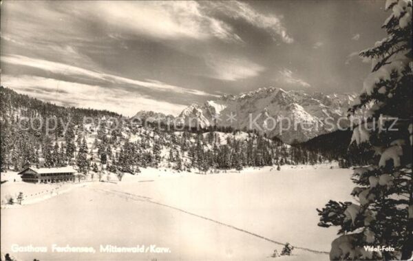 Mittenwald Karwendel Tirol Gasthaus Ferchensee Panorama