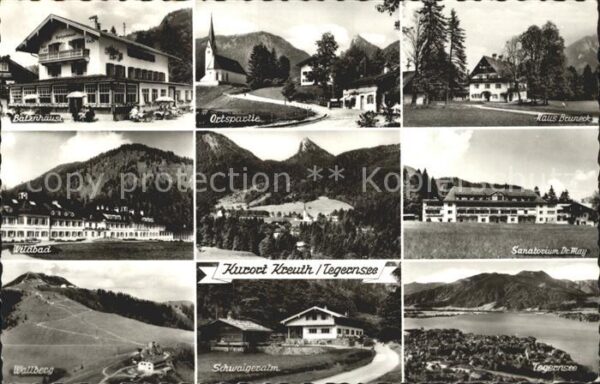 Kreuth Tegernsee Batznhäusl Ortspartie Haus Bruneck Wild