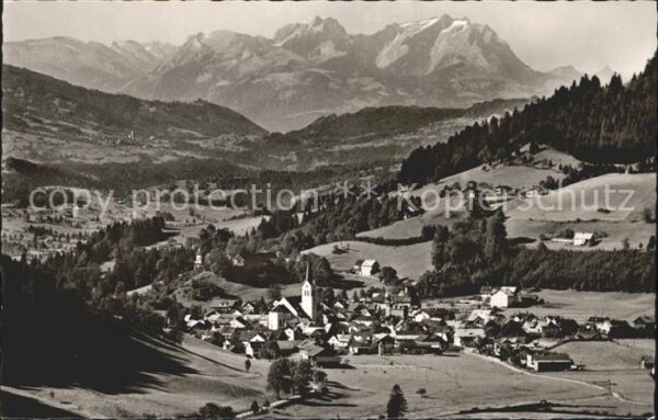 Oberstaufen Panorama mit Säntis und Altmann