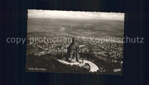 Porta Westfalica Panorama Kaiser Wilhelm Denkmal Flieger