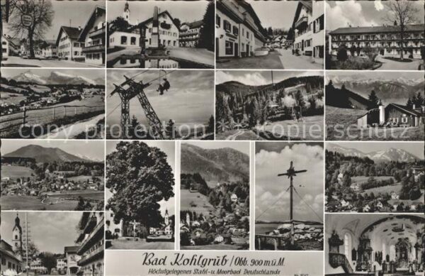 Bad Kohlgrub Orts und Teilansichten Sessellift Gipfe