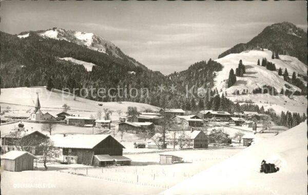 Obermaiselstein mit Wannenkopf und Bolsterlangerhorn