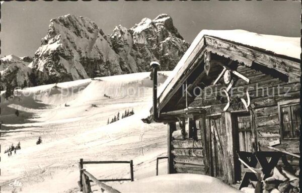Pfronten Breitenberg Hochalpe Bergwachthütte mit