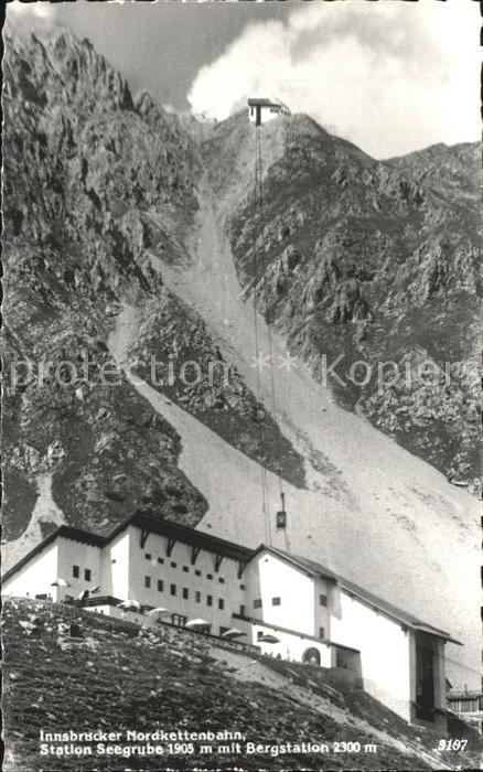 Innsbruck Nordkettenbahn Station Seegrube mit Ber