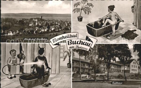 Buchau Federsee Bad Totalansicht Moorbäder Kurhaus