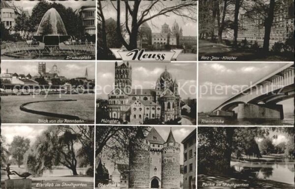 Neuss Drususplatz Herz Jesu Kloster Rennbahn