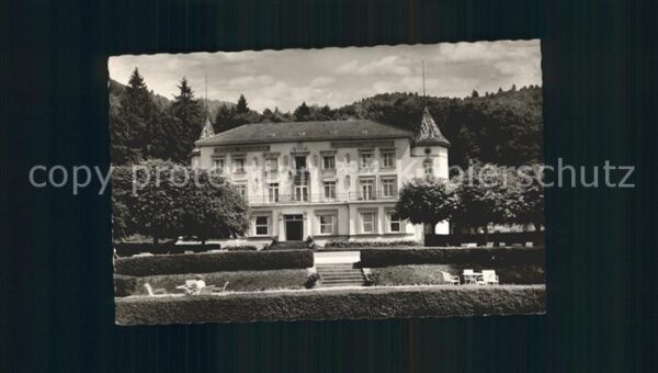 Badenweiler Sanatorium Schloss Hausbaden