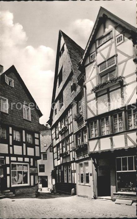 Monschau Rurstrasse Fachwerkhäuser