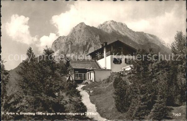 St Anton Kranzberg mit Wettersteingebirge