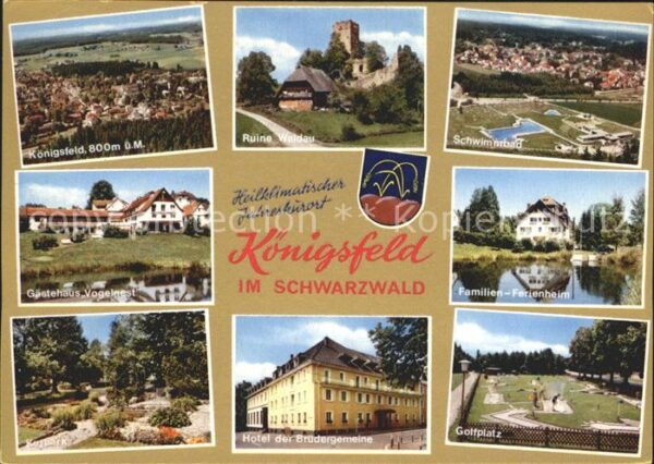 Koenigsfeld Schwarzwald Total Ruine Waldau Schwimmbad Gästehaus