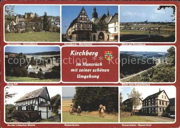 Kirchberg Hunsrueck Gemünden Schloss Marktplatz Panorama Bu