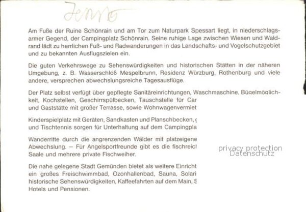 Hofstetten Main Campingplatz Schönrain Restauration Rei – Bild 2