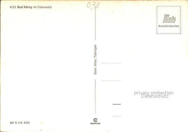 Bad Koenig Odenwald Teilansicht Kuranlagen Fontäne Kurhaus – Bild 2