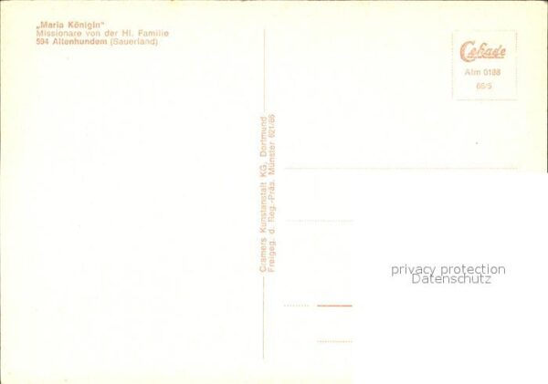 Altenhundem Missionshaus Maria Königin Fliegeraufna – Bild 2