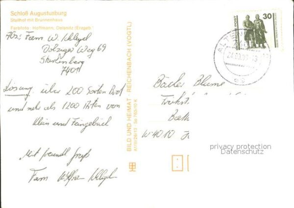Augustusburg Schloss Augustusburg Stallhof mit Brunn – Bild 2