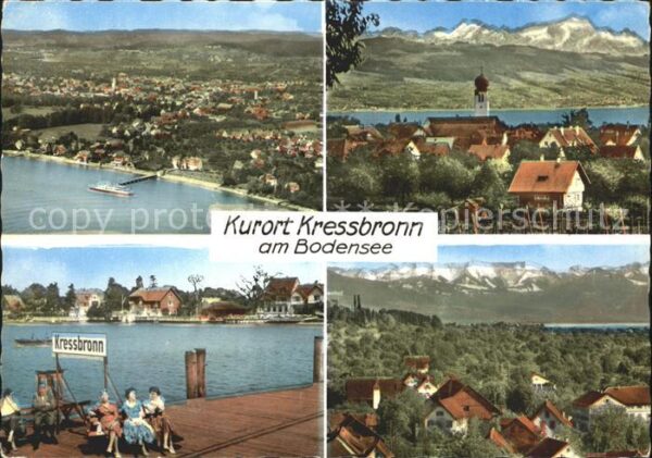 Kressbronn Bodensee Fliegeraufnahme Ortsansicht Anlegestell