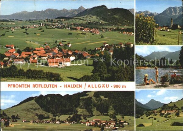 Pfronten mit Röfleuten und Halden Teilansichten