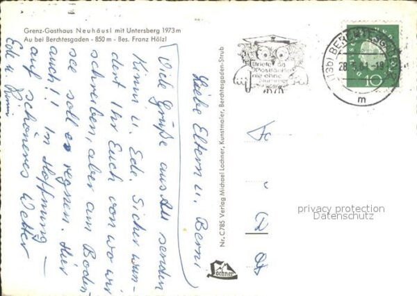 Au Berchtesgaden Grenz Gasthaus Neuhäusl mit Untersberg – Bild 2