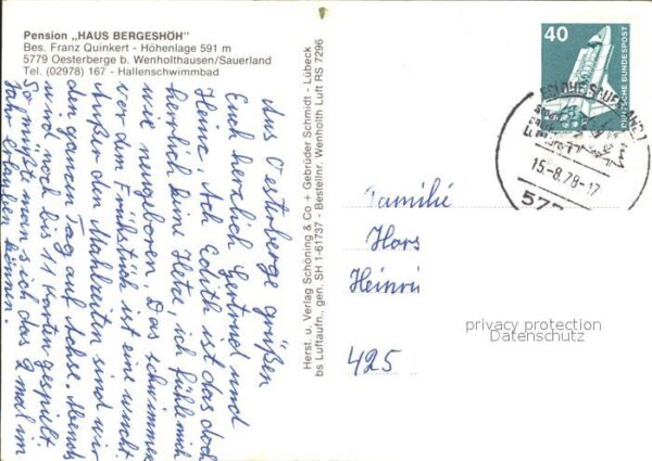 Oesterberge Pension Haus Bergeshöh Fliegeraufnahme – Bild 2