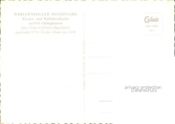 Oelinghausen Kloster und Wallfahrtskirche Marianhill – Bild 2