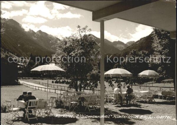 Hinterstein Bad Hindelang Kurhotel Waidmannsheil Allgäu Garten