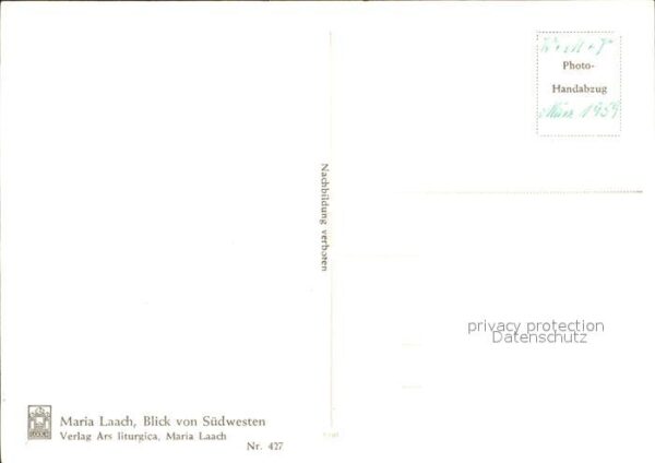 Maria Laach Glees Kloster mit Laacher See Panorama – Bild 2