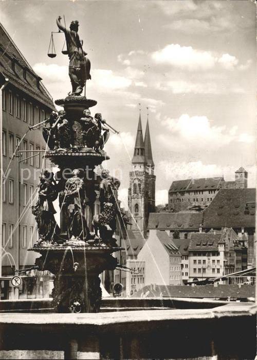 Nuernberg Tugendbrunnen Kirche