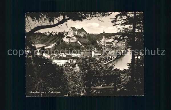 Burghausen Salzach Ortsansicht Burg