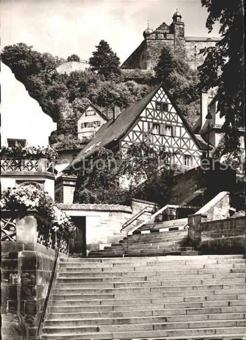 Kulmbach Blick zur Plassenburg