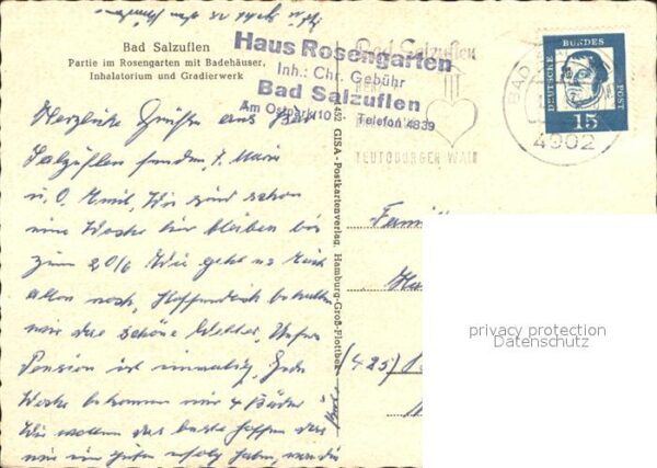 Bad Salzuflen Rosengarten mit Badehäusern und Gradier – Bild 2