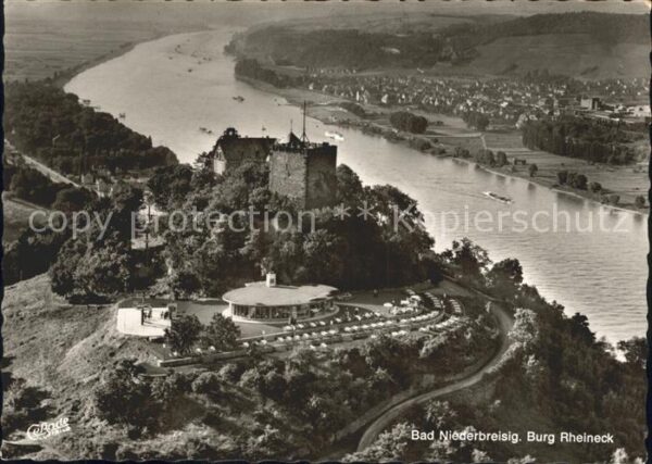 Bad Niederbreisig Burg Rheineck Fliegeraufnahme