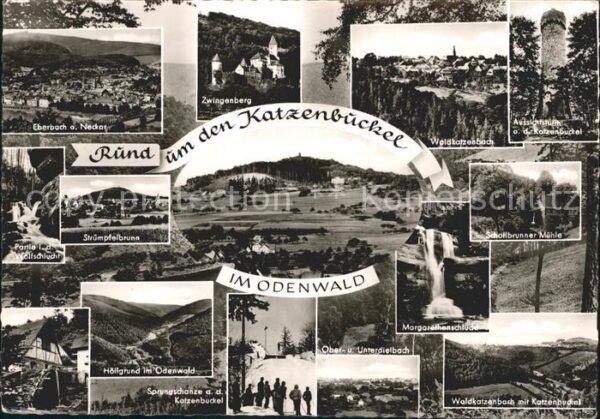 Eberbach Odenwald Rund um den Katzenbuckel im Odenwald
