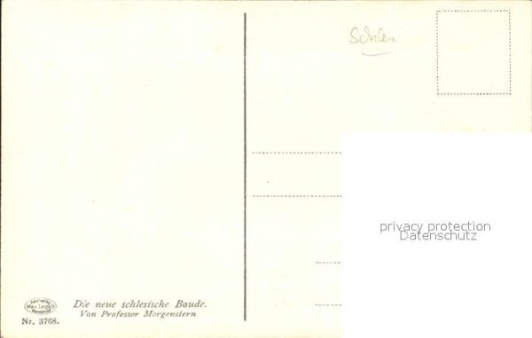 Schlesische Baude Künstlerkarte Morgenstern – Bild 2