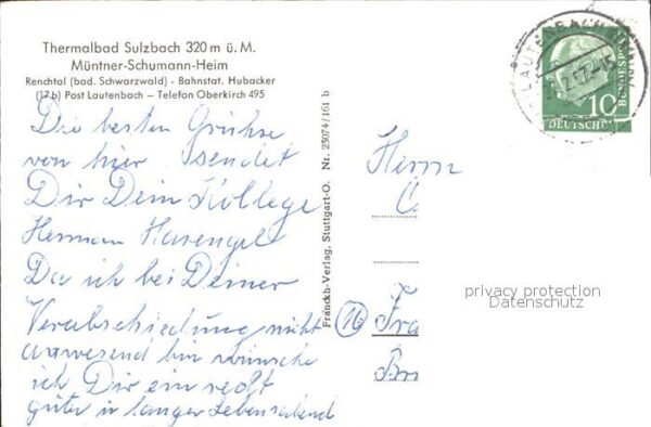 Sulzbach Bad Thermalbad Müntner Schumann Heim – Bild 2