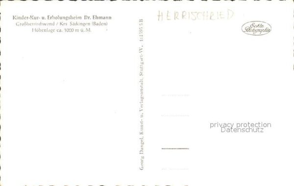 Grossherrischwand Kinder Kurheim Erholungsheim Dr Ehmann – Bild 2