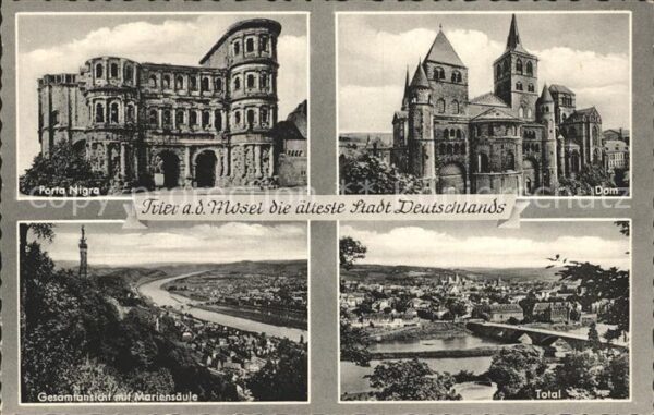 Trier Porta Nigra Dom Mariensäule