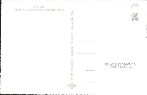 Koblenz Rhein Operette Zigeunerbaron auf dem Rhein – Bild 2