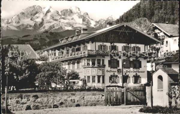 Wallgau Hotel Gasthof zur Post it Zugspitzmassi