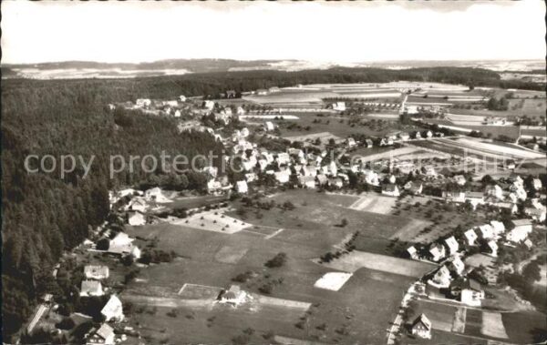Hallwangen Höhenluftkurort Fliegeraufnahme