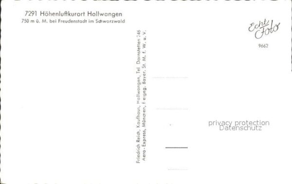 Hallwangen Höhenluftkurort Fliegeraufnahme – Bild 2