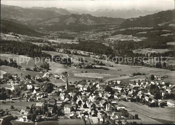 Weiler-Simmerberg mit Aachwinkel Alpenpanorama Fliegerauf
