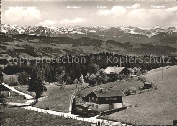 Scheidegg Allgaeu Am Blasenberg mit Blick in Bregenzer Wa