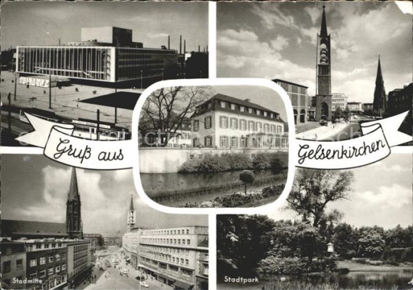 Gelsenkirchen Stadthalle Kirche Stadtmitte Stadtpark