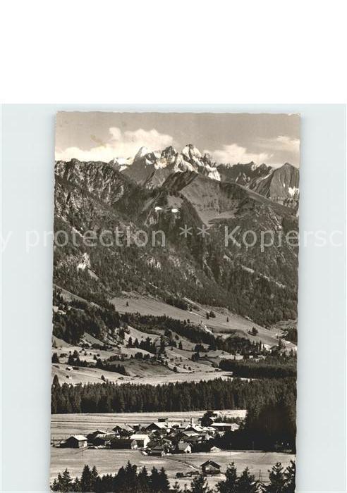 Langenwang Fischen mit Krottenspitzen Allgäuer Alpen