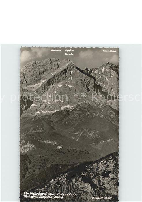 Garmisch-Partenkirchen Wankhaus gegen Kreuzeckhaus Hochalm Alp
